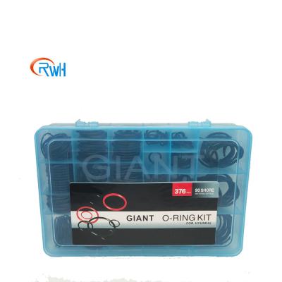 China RWH 376 Pcs O Ring Box For Excavator Hyundai Machines Repair for sale