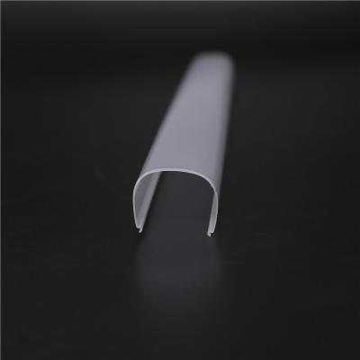 China Modern Customize Plastic Diffuser Transmittance Cheap Extrusion Frosted PC Led Strip Covers for sale