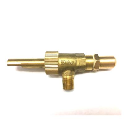 China QS 157B Outdoor Gas Cooker Burner Part-Single Jet Brass Gas Valve for sale