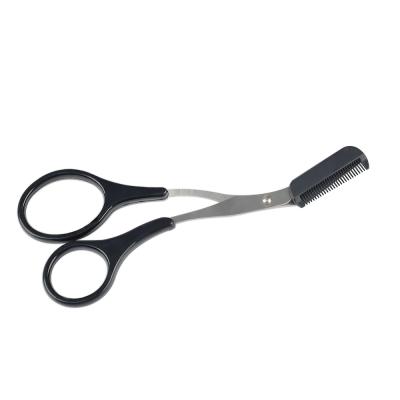 China Right Handed Scissors Professional Wholesale Beauty Tools Eyebrow Scissor Remover With Comb Eyelash Trimmer for sale