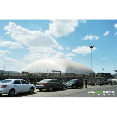 China Outdoor advertising promotion air film space frame dome structure coal shed industrial building for sale