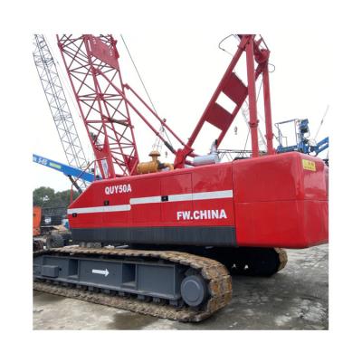 China CRANE TRUCK Best Condition China Brand FUWA QUY50A 50 Tons Crawler Used Crane For Sale for sale