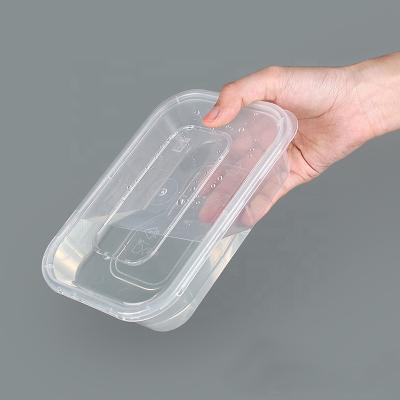 China Factory direct high quality 100% biodegradable transparent 650ml disposable bento lunch box zu verkaufen