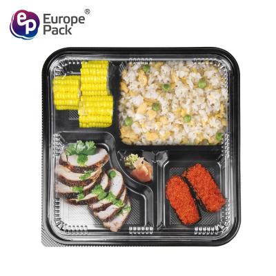 Cina EPK new products stronger durable plastic stackable take out food container 5 compartment in vendita