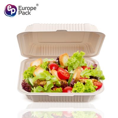 Китай Wholesale biodegradable tableware 1500ml disposable food takeaway box продается