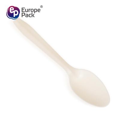 China Inflight disposable cutlery nature plastic chinese soup spoon for sale en venta