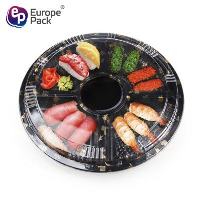 China Round shape disposable take ou sushi box plastic for sale