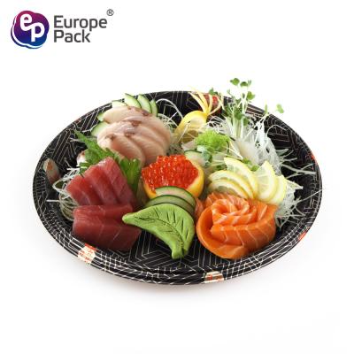 China Disposable high quality takeaway plastic sushi food container with lid for sale