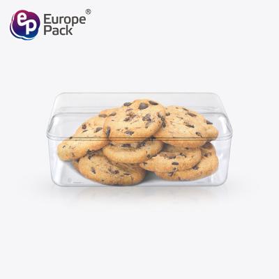 Китай Wholesale rectangle plastic food packing box transparent box Support customization продается