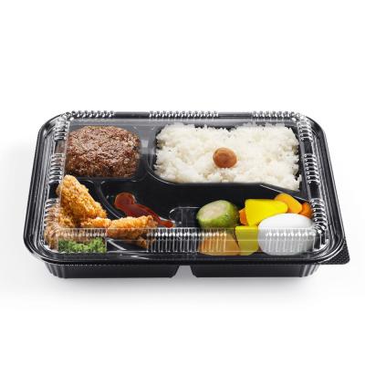 China Hot selling new design disposable plastic take away food packing lunch boxes for sale