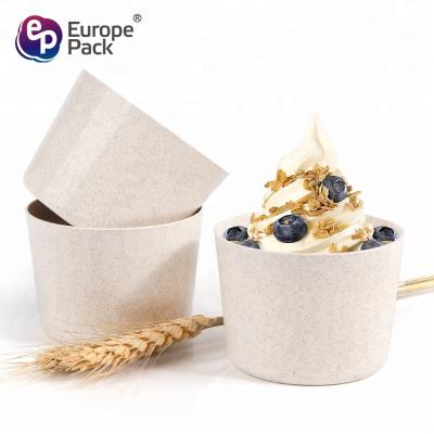 Cina Eco Friendly Biodegradable New Material Wheat Straw Plastic Dessert Cup in vendita