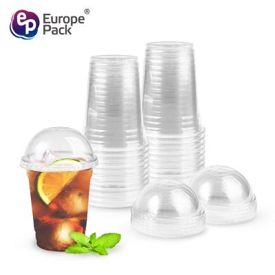 Cina 100% compostable PLA transparent cups biodegradable plastic cups custom logo printed in vendita