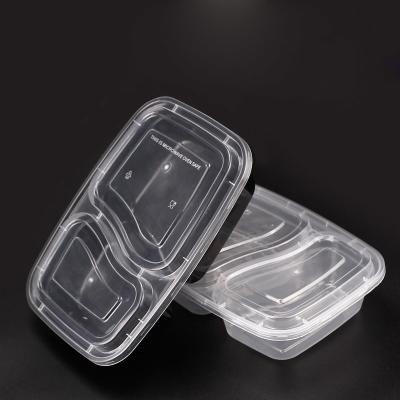 China Best-selling high quality 2 compartments airtight disposable food container for sale