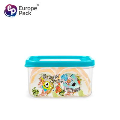 Китай Cartoon pattern Plastic food containers with lids preservation box продается