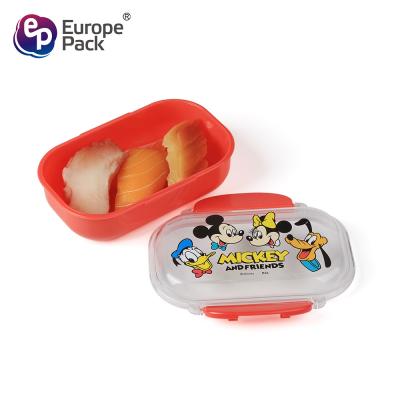 中国 Plastic sushi fruit food container disney pattern 販売のため