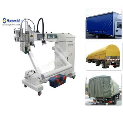 China WELD-15 Hot Wedge Welding Machine Dual Arm Hot Air Pvc Welder For Tarps Industry 18m/Min for sale