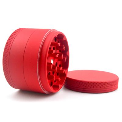 China Weweed CNC Aluminum Aluminum Silicone Coating Laser Matte Smoking Herb Grinder 2.5 Inch Wholesale 4Layers Custom Free Logo No MOQ for sale