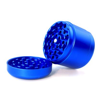 China New Design CNC Aluminum Blue Stick Herb Grinder Mars Grinder 55mm Tobacco Grinder Spice Vanilla Tools Ever And Weed Grinding for sale