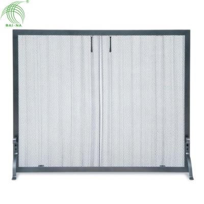 China Corrosion Resistance Metal Fireplace Mesh Curtain Screen for sale