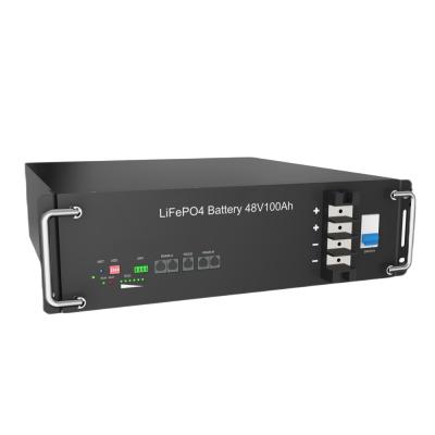 China Hyper 48100 Rack Mount LiFePO4 Battery, 5120Wh, 51.2V, 100Ah, High Performance Energy Storage Solution for sale