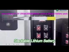 2.56kwh home stackable lithium battery system multi function