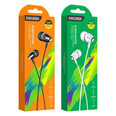 China KAKUSIGA Comfortable Cable Control Earphone Headset Support 3.5mm Earphone Earbuds BT tws Headphones for sale