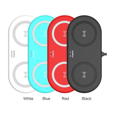 China KAKUSIGA Portable Magnetic Wireless Charger 10w Car Wireless Magnetic Wholesale Dual Phone Wireless Charger for sale