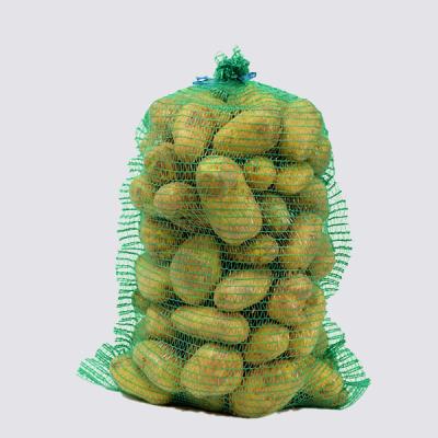 China Recyclable HDPE Single Raschel Bags PE Knitted Net For Onions And Potatoes for sale