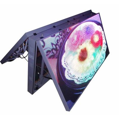 China Video/Picture/Text Double Sided Front Open Led Cabinet Display Front Outdoor Led Lift Up Front Service P4 Led Screen for sale