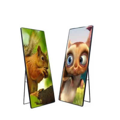 China Video / picture / text programming wireless wifi indoor full color 640x1920mm p2.5 led poster display for sale