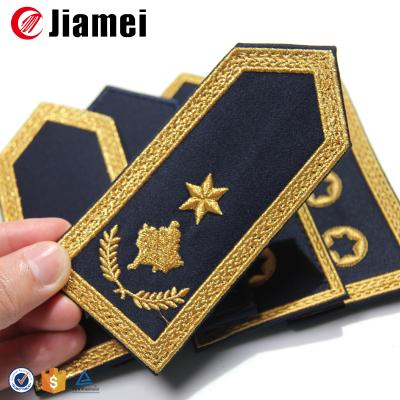 China Officer Uniform Accessory Embroidery Uniform Shoulder Rank for sale