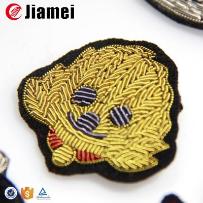 China 3D Bullion Wire Badge Patch Hand Embroidered Masonic Emblem for sale