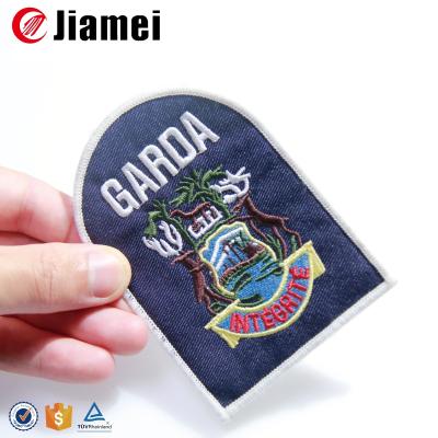 China Custom 3D Embroidery Flag Security Badges for sale