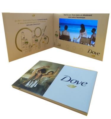 China Japan Market Advertising 7 Inch HD Screen Digital LCD Brochure Displayer For Cosmetics Video Greeting Card for sale