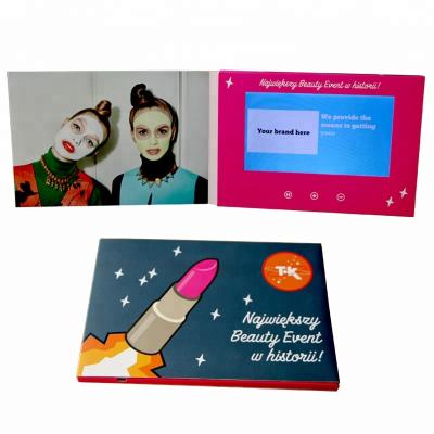 China Hot Europe Customize Wifi Book Lcd Touch Screen Factory Direct Video Cards for sale