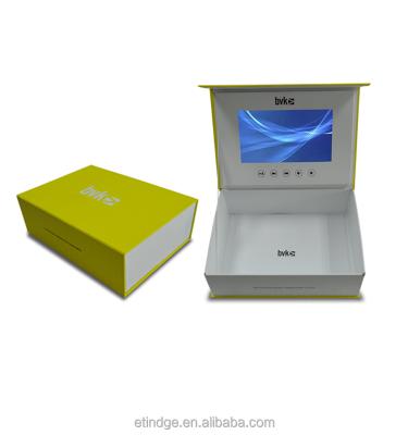 China Europe ETG 7 Inch Digital LCD Display Video Brochure Gift Box For Product Presentation for sale