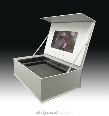 China Unique Ideas LCD Display Video Europe ETG Product Brochure Gift Box For Christmas for sale