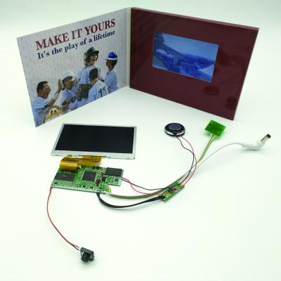 China Europe HD USB Video Player Display Greeting Card Components TFT Brochure LCD Module for sale