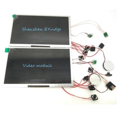 China Europe 2.4/2.8/4/4.3/5/7/10.1 inch TFT LCD screen video module for video brochure greeting card with button EVA Foam for sale