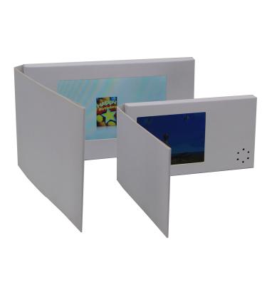 China White Europe Digital LCD Screen Display Business Card VCR Video Greeting Card Name Card Video Blank Brochure for sale