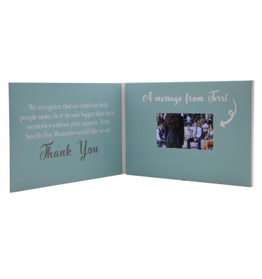 China Europe Customized Printing 4.3 Inch Video Brochure For Business Gift for sale