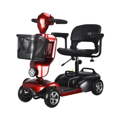 China Unisex Factory wholesale Cheap Foldable 4 wheel Electric Mobility Scooter 24V 12Ah 250W Eldery Adult 16km Long Range Power Battery for sale