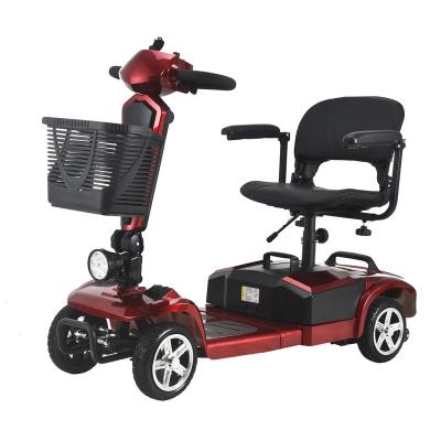 China Unisex 4 Wheel Mobility Scooter for Travel, Adults, Eldery-Long Range Power Battery 16KM With Charger and Basket Included for sale