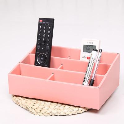 China Amazon Recyclable Hot Selling Pink Paper Air Conditioner TV USB Remote Charging Storage Box for sale