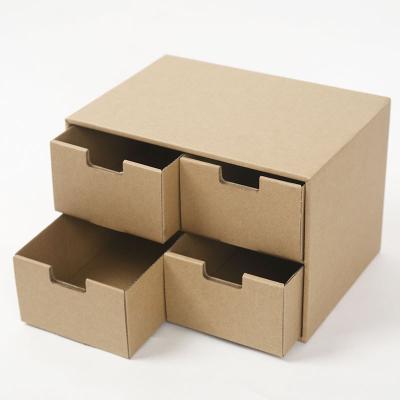 China Recyclable Wholesale Custom Printing Drawer Style Accessories Books Document Paper Storage Box for sale