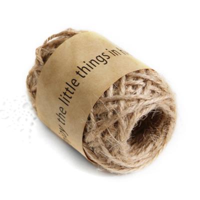 China 10 Meters Iridescent/Roll Natural Jute Twine Arts Crafts Gift Twine Christmas Twine Durable Braided Wrapping Rope Hemp Twine for sale