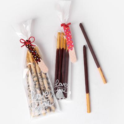 China Chocolate Baking Wrapping Scratch- 10pcs/set Bar Small Cards Decoration Cute Korean Paper Candy Accessories for sale