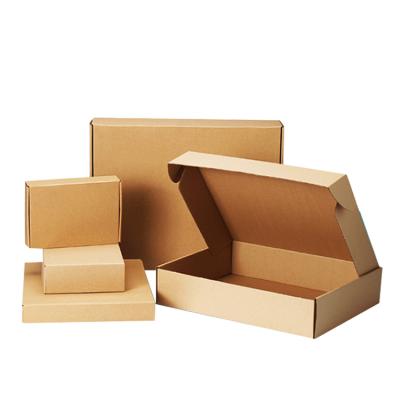 China Recycled Materials Wholesale Custom Printed Logo Box Apparel Gift Shopping Storage Announcement Box Kraft Paper Box for sale