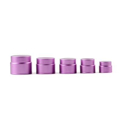 China Cosmetic packaging straining 2020 new products empty cosmetic container aluminum jar 50g for sale