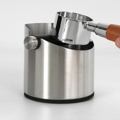 China Viable Wholesale Coffee Kick Box Espresso Tools Stainless Steel Bottomless Coffee Kick for sale